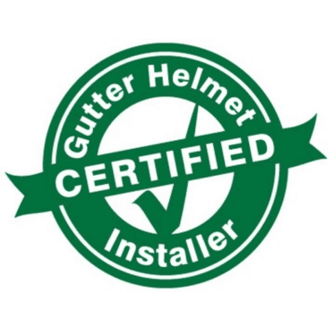 Gutter Helmet Certified Installer badge